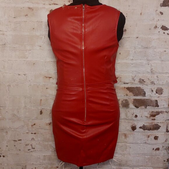 Dolls Kill Wildcat Red Lace Up Dress - Picture 3 of 4